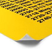 Harvard-Yenching classificatiesysteem Geel Poster (Hoek)