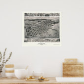 Harve de Grace, MD Panoramic Map - 1907 Poster (Keuken)