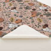 Harvest and Horns Koe Skull  Roos Sherpa Deken (3/4)