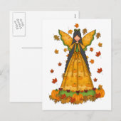 Harvest Angel Thanksgiving Briefkaart (Voorkant / Achterkant)
