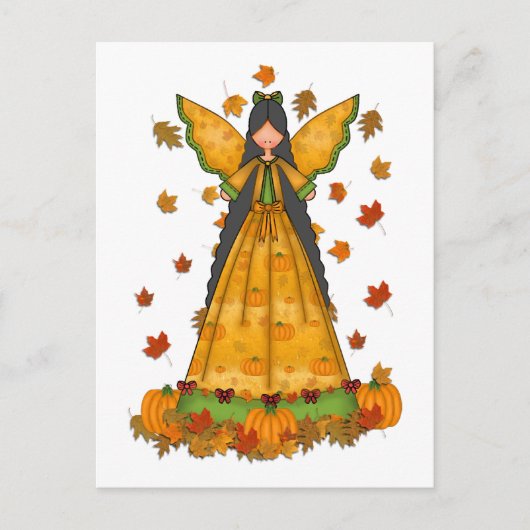 Harvest Angel Thanksgiving Briefkaart (Voorkant)