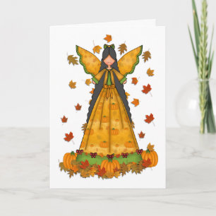 Harvest Angel Thanksgiving Card Feestdagen Kaart