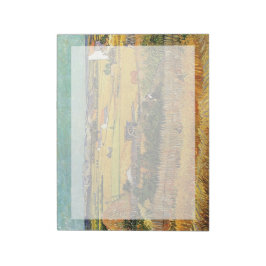 Harvest at La Crau, with Montmajour... Notitieblok