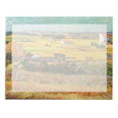 Harvest at La Crau, with Montmajour... Notitieblok (Voorkant)
