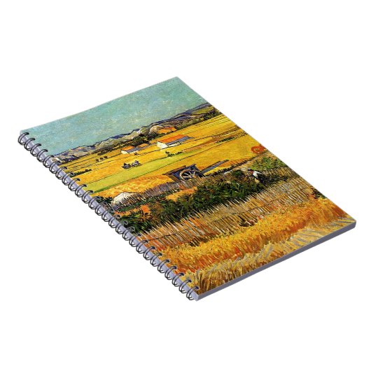 Harvest at La Crau, with Montmajour... Notitieboek (Rechterzijde)