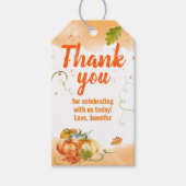 Harvest Autumn Pumpkins Gift Label Cadeaulabel (Voorkant)