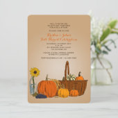 Harvest Basket Herfst Invitation Kaart (Staand voorkant)