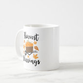 Harvest Blessings gepersonaliseerd Koffiemok (Voorkant links)