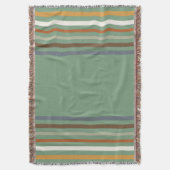 Harvest Blessings Striped Throw Blanket | Autumn Deken (Voorkant Verticaal)