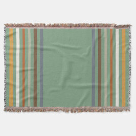 Harvest Blessings Striped Throw Blanket | Autumn Deken