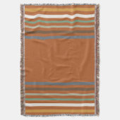 Harvest Blessings Striped Throw Blanket | Autumn Deken (Voorkant Verticaal)