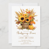Harvest Bloom Thanksgiving Kaart (Voorkant)