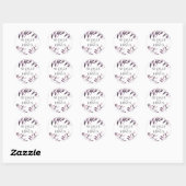 Harvest Blush | Waterverf-olievlek Ronde Sticker (Vel)