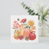 Harvest Bouquet Feestdagenkaart (Staand voorkant)