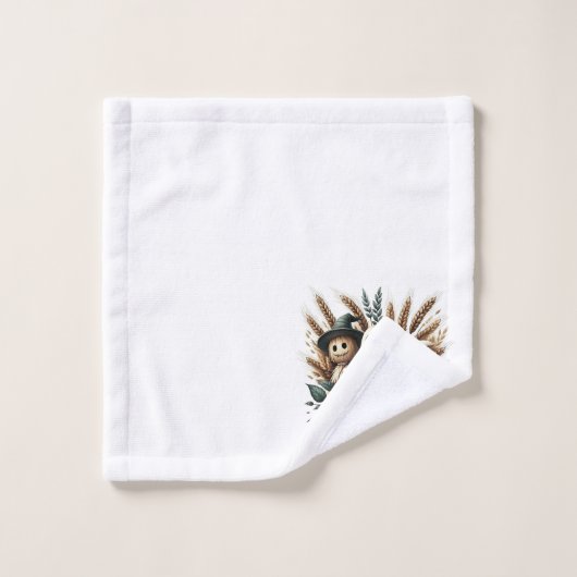 Harvest Companions - Lantaarnlicht en herfstgeest Bad Handdoek (Wasdoekje)