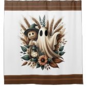 Harvest Companions - Lantaarnlicht en herfstgeest Douchegordijn (Voorkant)