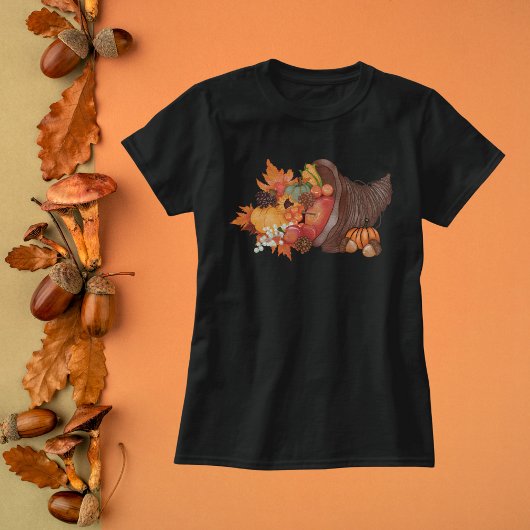 Harvest Cornucopia-Waterverf T-shirt