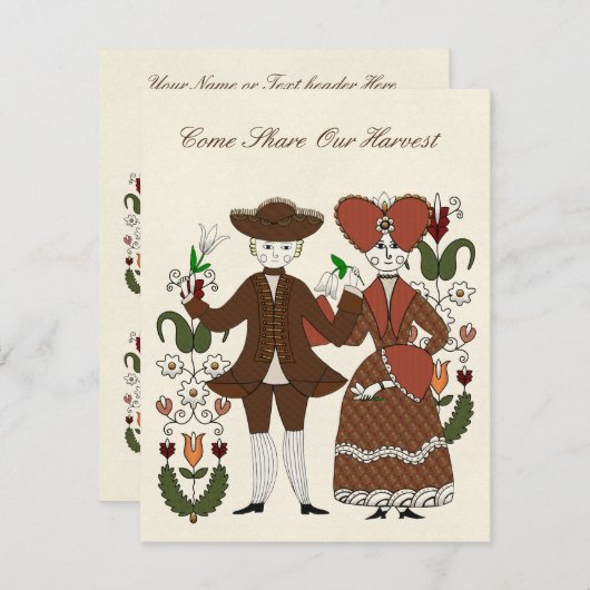 Harvest Dance Kaart (Voorkant / Achterkant)