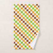 Harvest diagonal checkerboard pattern bad handdoek (Handdoek)