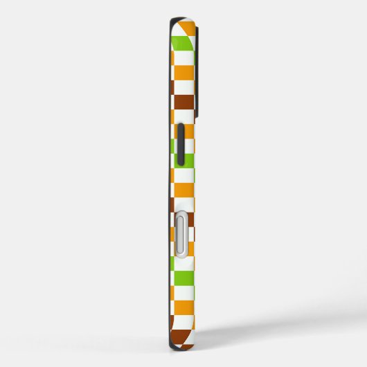 Harvest diagonal checkerboard pattern Case-Mate iPhone case (Achterkant / Rechts)