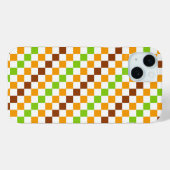 Harvest diagonal checkerboard pattern Case-Mate iPhone case (Achterkant (horizontaal))