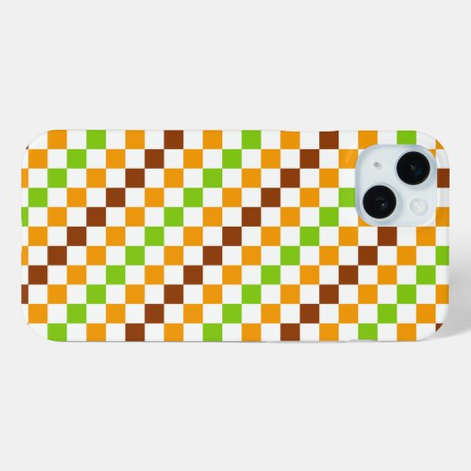 Harvest diagonal checkerboard pattern Case-Mate iPhone case (Achterkant (horizontaal))