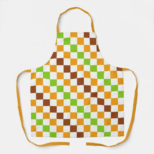 Harvest diagonal checkerboard pattern schort (Voorkant)