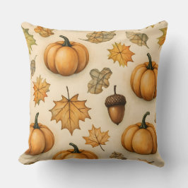 Harvest Doodle Delight | Schattigee herfstpatroonw Kussen