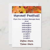 Harvest Festival! Aankondigingen van uitnodigingen (Achterkant)