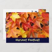 Harvest Festival! Aankondigingen van uitnodigingen (Voorkant / Achterkant)