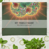 Harvest Festival - Abstracte kunst Theedoek (Gevouwen)