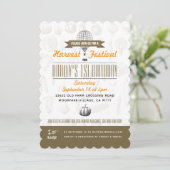 Harvest Festival Birthday Invitations Save Date Save The Date (Staand voorkant)