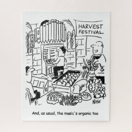 Harvest Festival Church Service met Church Legpuzzel