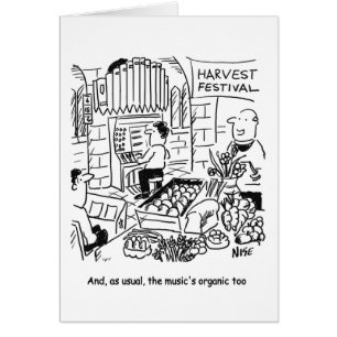 Harvest Festival Church Service with Church Organ