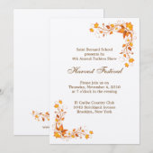Harvest Festival Invitation Card Kaart (Voorkant / Achterkant)