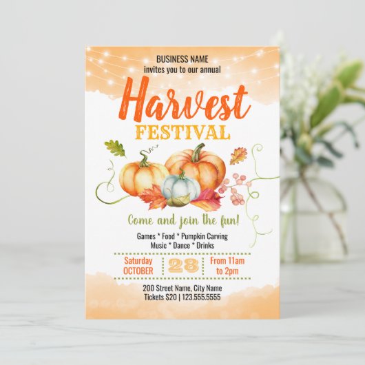 Harvest Festival Kaart (Staand voorkant)