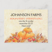 Harvest Festival Pumpkin Patch Briefkaart (Voorkant)