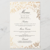 Harvest Flowers Weddenningmenu (Voorkant)