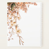 Harvest Garland Script Elegant Fall Wedding Name Planner (Achterkant)