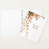 Harvest Garland Script Elegant Fall Wedding Name Planner (Display)