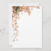 Harvest Garland Script Elegant Fall Wedding Save The Date (Achterkant)