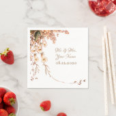 Harvest Garland Script Elegant Fall Wedding Servet (Insitu)