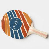 Harvest Gold 1970's Stripes Tafeltennisbatje (Zijkant)