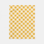 Harvest Gold Gingham Fleece Deken (Voorkant)