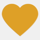 Harvest Gold Heart Sticker (Voorkant)