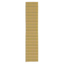 Harvest Gold Plaid Retro Color Table Runner Korte Tafelloper