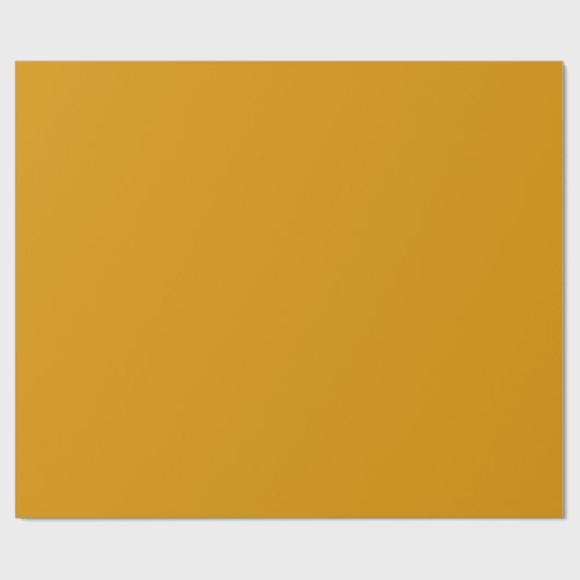 Harvest Gold Solid Color Cadeaupapier (Vlak)