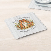 Harvest Grace Thanksgiving  Kartonnen Onderzetters (Gebogen)