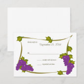 Harvest Grapes Response Kaart (Voorkant / Achterkant)