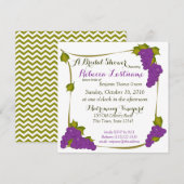 Harvest Grapes Vineyard Vrijgezellenfeest Kaart (Voorkant / Achterkant)